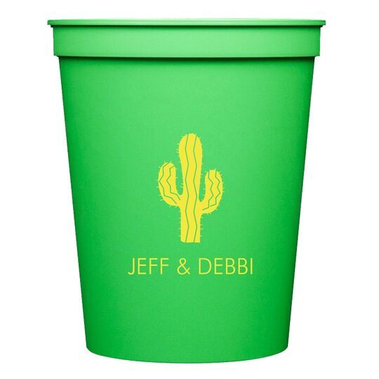Desert Cactus Stadium Cups
